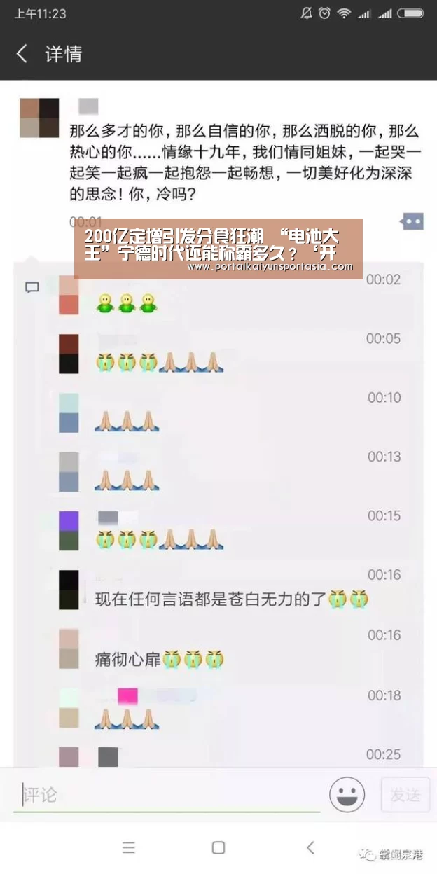 200亿定增引发分食狂潮 “电池大王”宁德时代还能称霸多久?‘开云体育官网’(图2) 开云官方网站